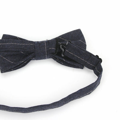 Men's cotton bow tie Korean fashion casual stripes