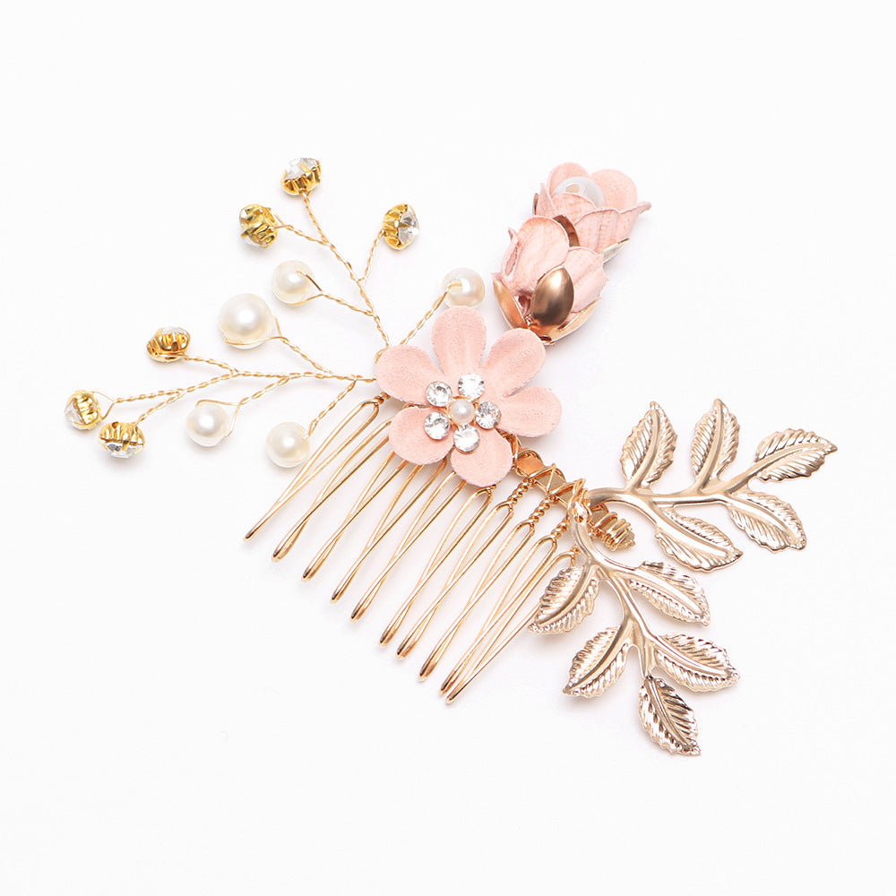 Blue White Purple Color Flower Hair Comb