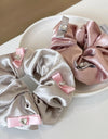 Satin Bow Fabric Large Intestine Hair Ring For Women