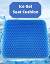 Summer Gel Seat Cushion Breathable Honeycomb Design For Pressure Relief Back Tailbone Pain For Home And Car
