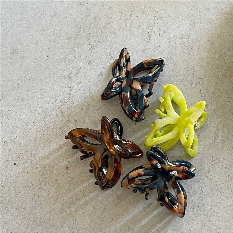 Fashion Retro Colorized Butterfly Small Hair Clip