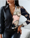 Printed Long Sleeve Shirt Top Women's Wear