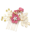 Blue White Purple Color Flower Hair Comb