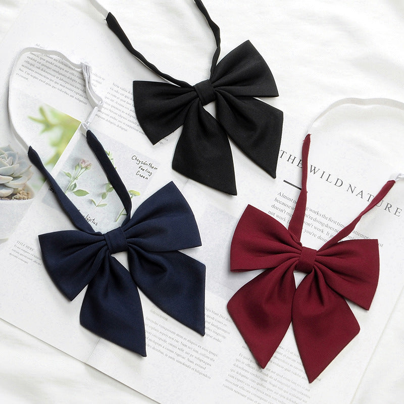 JK Uniform Solid Color Calamus Bow Tie Female Preppy Style