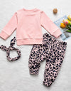 Baby Girl Pink Leopard Patterned Pants