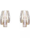 Double Circle Shell Delicate Earrings