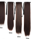 Lace-up Fashion Soft Wig Ponytail Realistic Matte Silk Long Straight Hair
