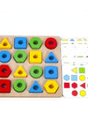 Geometric Pairing Blocks Leisure Board Game Toys