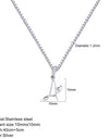 26 Love Letters Titanium Steel Pendants Necklace