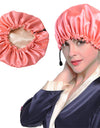 Shower Cap Soft Silk Dual-use Bath Cap Chemotherapy Cap