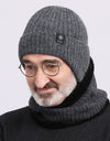 Middle-aged And Elderly People's Hats Men's Winter Warm Wool Hat Ear Protection