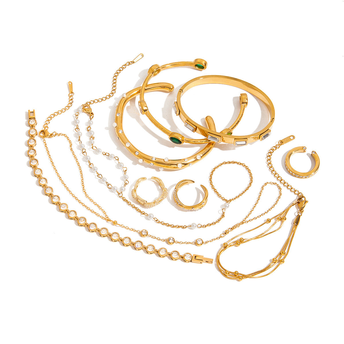 Stainless Steel Mitten-type Bracelet Female Special-interest Design