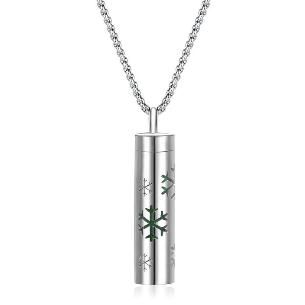 316L Stainless Steel Aromatic Perfume Oil Essential Oil Diffuser Pendant Necklace
