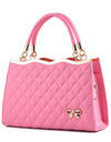 Crossbody shoulder bag with bow