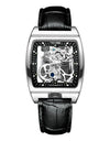 Casual Men's Leather Belt Automatic Mechanical Watch Long Movement Hollow Watch