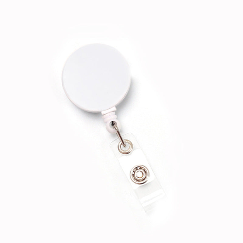 Glossy Full Flat Retractable Badge Buckle Lanyard Buckle Metal Back Splint Pull Peels