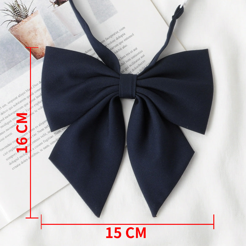 JK Uniform Solid Color Calamus Bow Tie Female Preppy Style