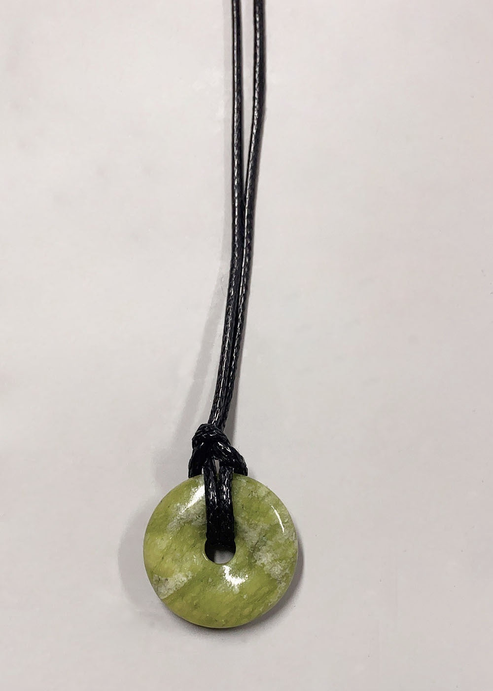 Personalized Cord Pendant Necklace Minimalist Adjustable