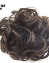 New Trendy Design Women Wavy Curly Messy Hair Bun Synthetic
