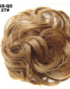 New Trendy Design Women Wavy Curly Messy Hair Bun Synthetic