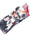 Floral cross hair band