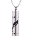 Cylinder Love Aromatherapy Pendant Perfume Essential Oil Stainless Steel Necklace