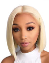 Blond short straight wig