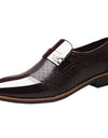 New embossed men's leather shoes