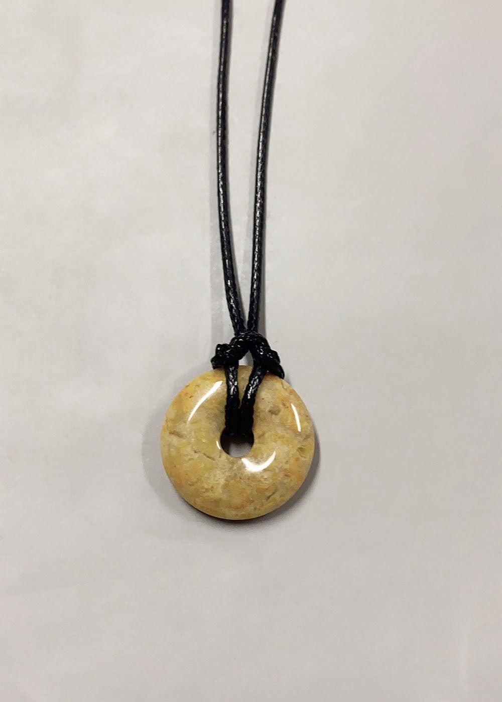 Personalized Cord Pendant Necklace Minimalist Adjustable