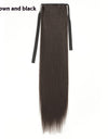 Lace-up Fashion Soft Wig Ponytail Realistic Matte Silk Long Straight Hair