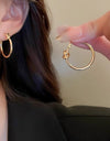 All-matching Simple Bracelet Ear Clip Ear Studs Women's Design Sense