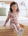 Girls' cotton underwear and pajamas set
