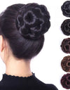 High Temperature Silk Wig Hair Ring, Hair Bun, Nine Flower Ball Head Bridal Costume Plate