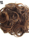 New Trendy Design Women Wavy Curly Messy Hair Bun Synthetic