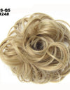 New Trendy Design Women Wavy Curly Messy Hair Bun Synthetic