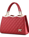 Crossbody shoulder bag with bow