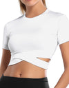 Sports fitness cropped yoga clothes T-shirt