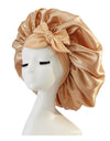 New Silk Bonnet For Sleeping Women Satin Bonnet Hair Bonnet Night Sleep Cap Scarf Wrap For Curly Hair With Tie Band For Curly Hair