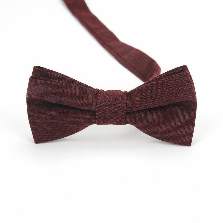 Men's cotton bow tie Korean fashion casual stripes