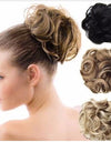 Europe, Japan, and South Korea popular hair bun fluffy natural drawstring curly hair ball head hair ring hair set female hair accessories chemical fiber hair