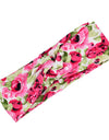 Floral cross hair band
