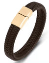 Leather Cord Bracelet Authentic Leather Weave
