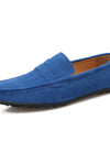 Men's Solid Color Suede British Flat Casual Shoes
