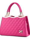 Crossbody shoulder bag with bow