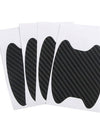 4pcs Set Of Door Stickers Carbon Fiber Scratch-resistant Car Handle Stickers
