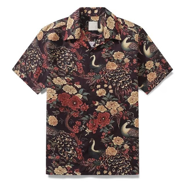 New Men's Shirt Hawaiian Tropical Style Animal Alohacamisha Style Street Digital Printing