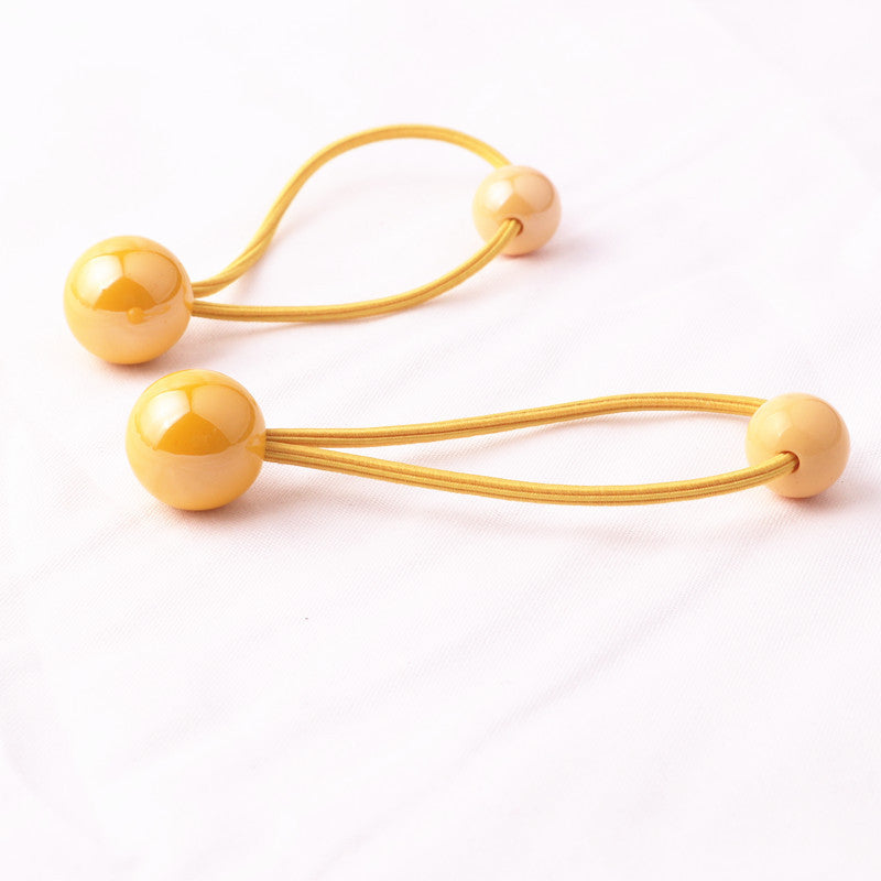 Colorful Hair Tie Shiny Hair Rope Ball Ball Head Rope Braided Headdress