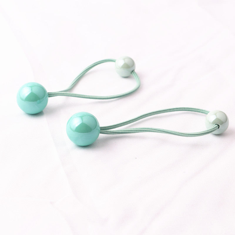Colorful Hair Tie Shiny Hair Rope Ball Ball Head Rope Braided Headdress