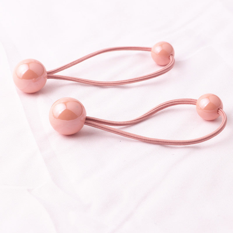 Colorful Hair Tie Shiny Hair Rope Ball Ball Head Rope Braided Headdress