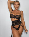 Yimunancy 3-piece Lingerie Set Women Transparent Sexy Bra Set Ladies Lace Lingerie Intimates Underwear Set